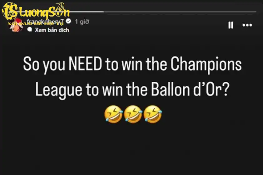 Ribery Tôi xứng đáng Bóng Vàng hơn Ronaldo 3 Sau 12 năm, nỗi đau của Ribery về việc mất Quả Bóng Vàng vẫn chưa nguôi ngoai.